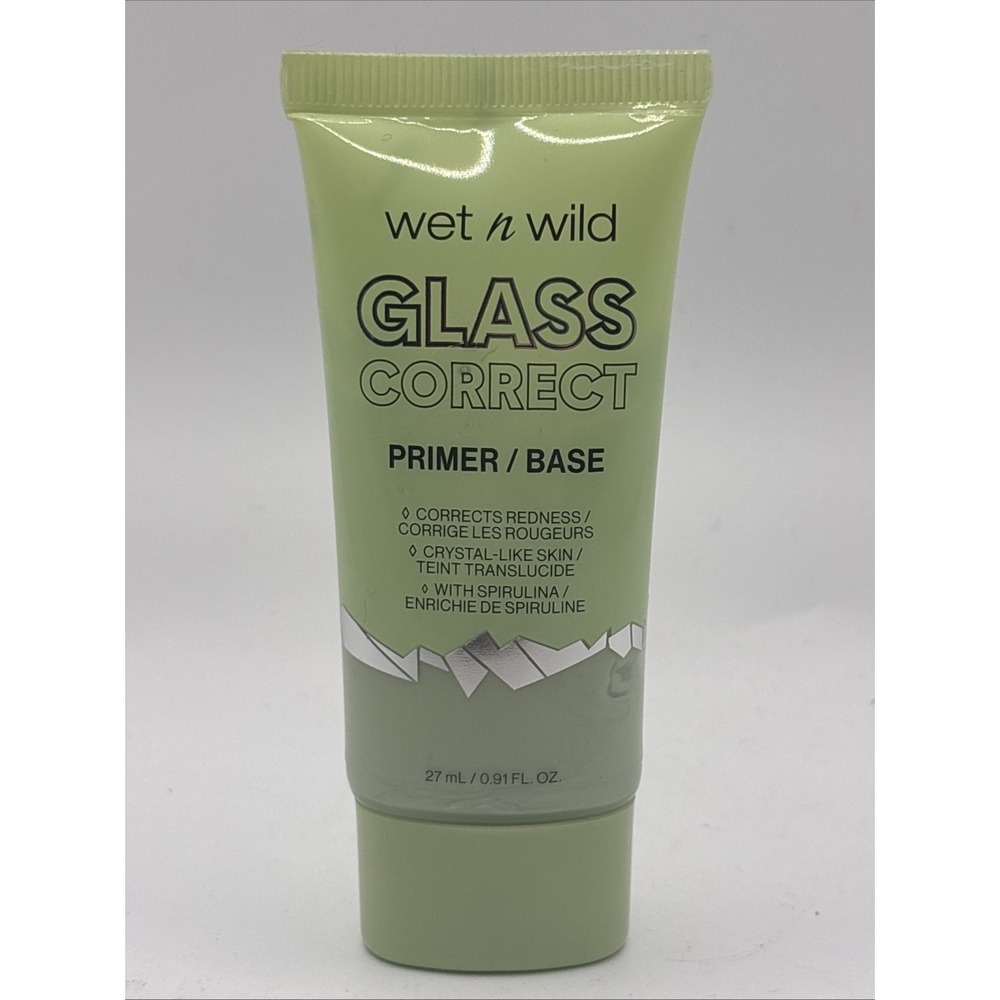 Green Makeup Primer for Glass Skin Effect Color Correcting Fluids 0.91 Fl Oz